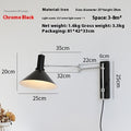 Rocker Arm Wall Lamp, Extended Long Arm, Foldable, Lying Wall Reading Lamp, Wiring-Free