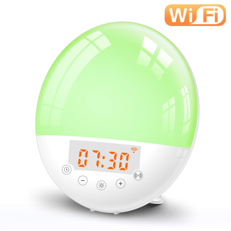 WiFi Voice Control Smart Alarm Clock, Sunrise Natural Wake-up Light