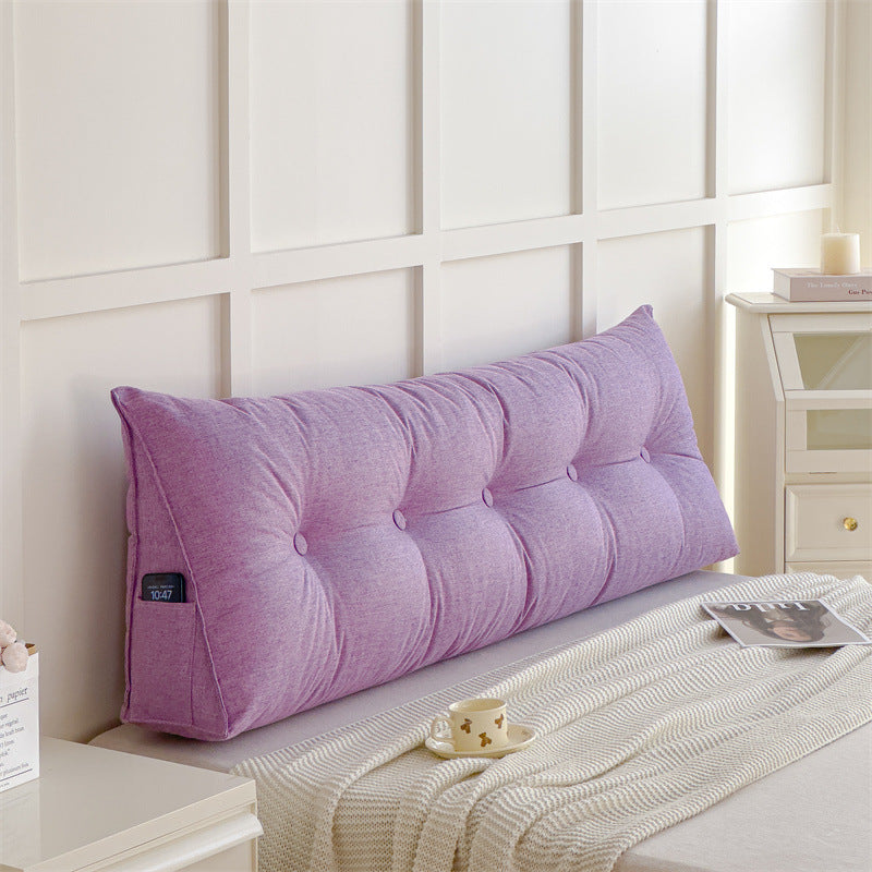 Cotton And Linen Cushion Without Bedside Soft Upholstery