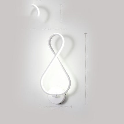LED wall lamp Nordic minimalist bedroom bedside lamp