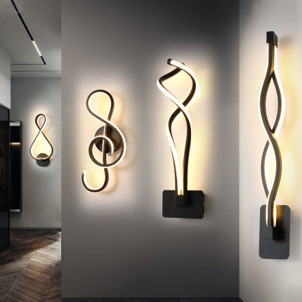 LED wall lamp Nordic minimalist bedroom bedside lamp