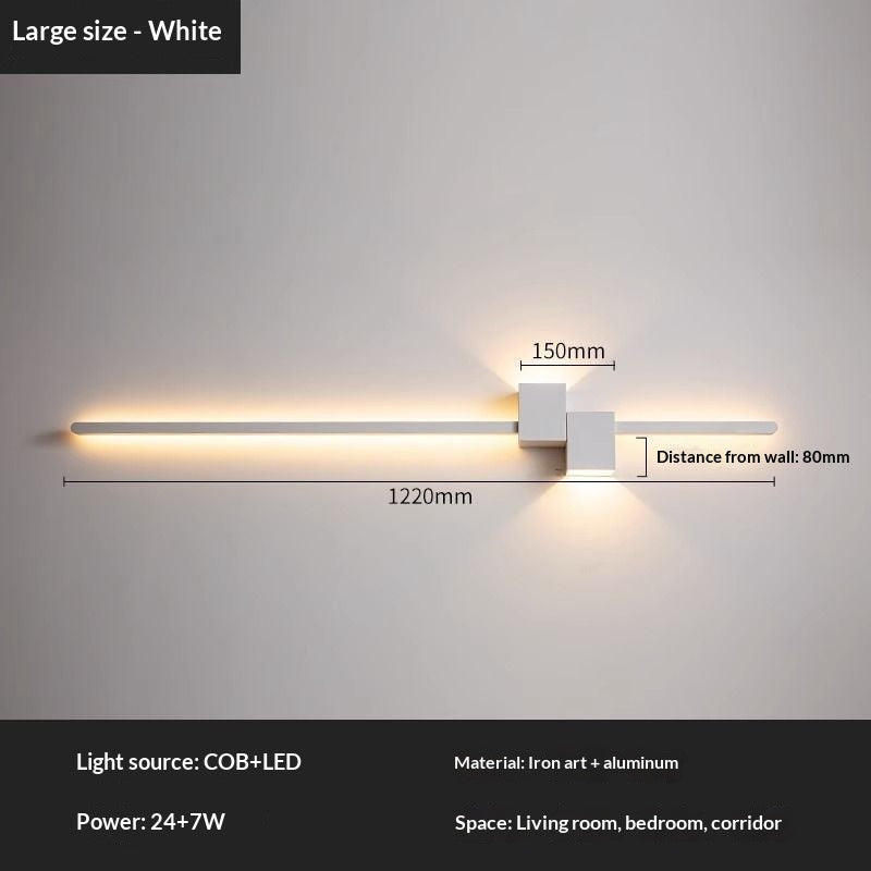 New Minimalist Line Wall Lamp for Bedroom Bedside