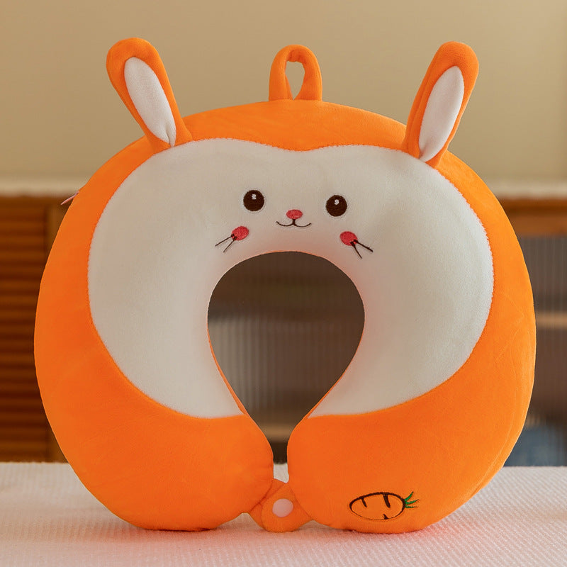 Plush Cartoon Memory Cotton U-shaped Pillow