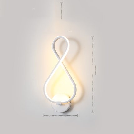 LED wall lamp Nordic minimalist bedroom bedside lamp
