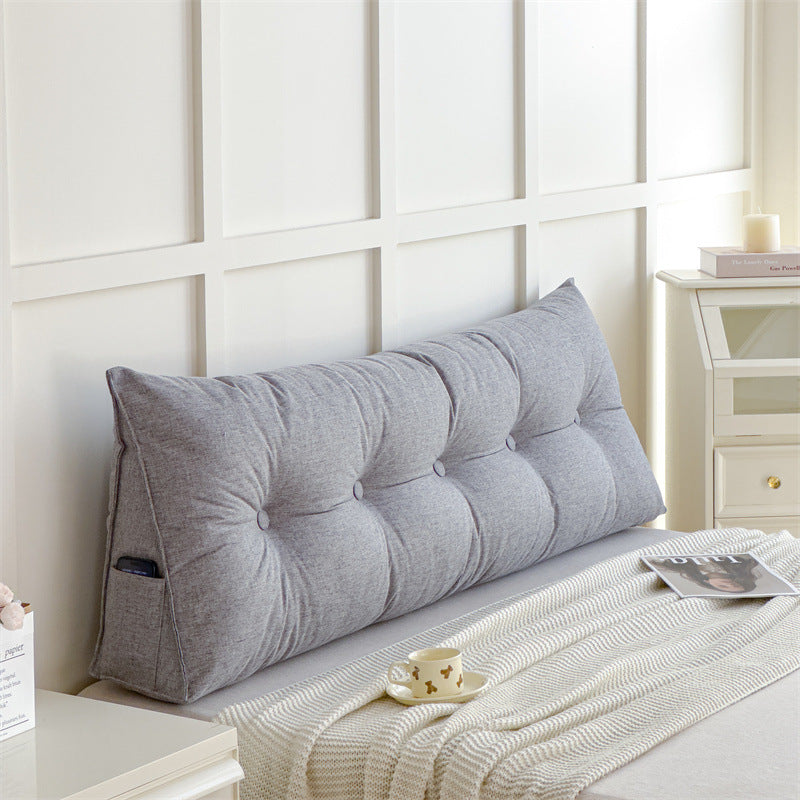 Cotton And Linen Cushion Without Bedside Soft Upholstery