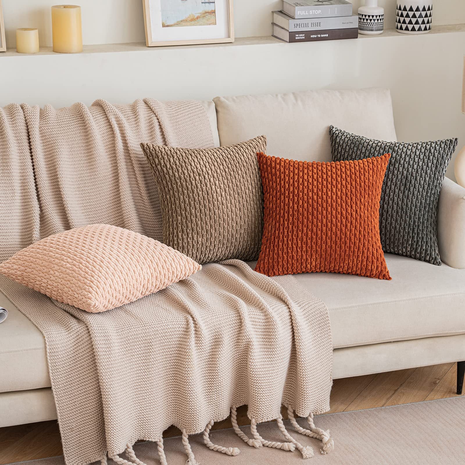 Modern Nordic Instagram Style Solid Color Pillow Cover