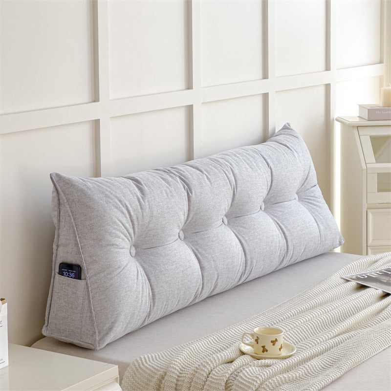 Cotton And Linen Cushion Without Bedside Soft Upholstery