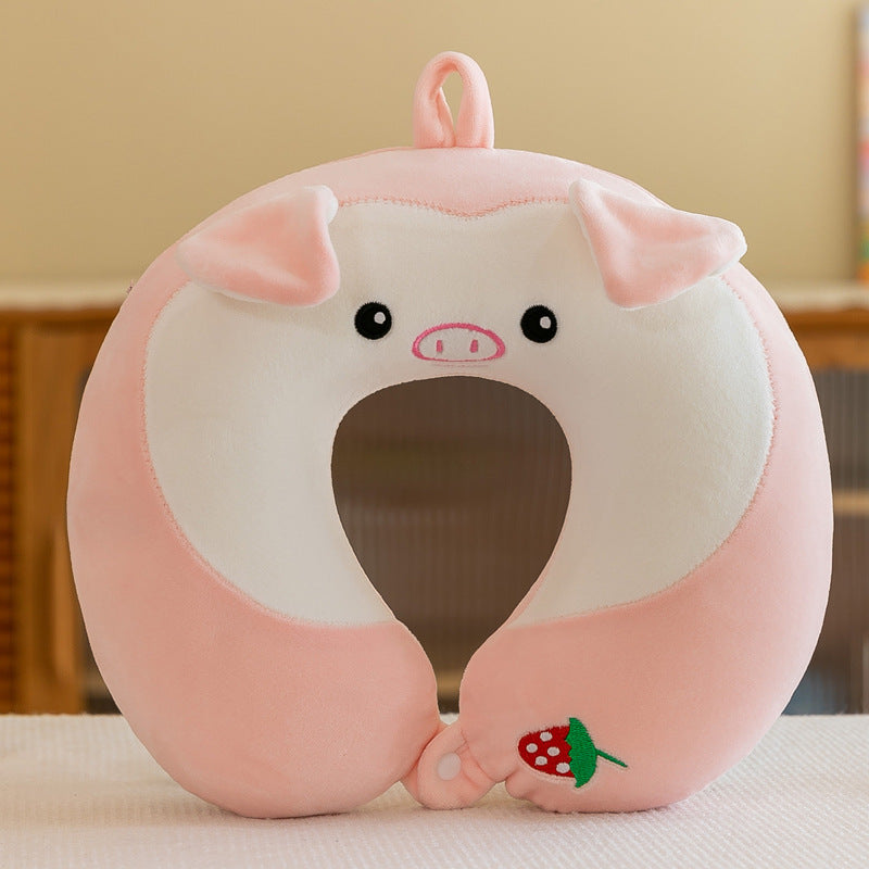 Plush Cartoon Memory Cotton U-shaped Pillow