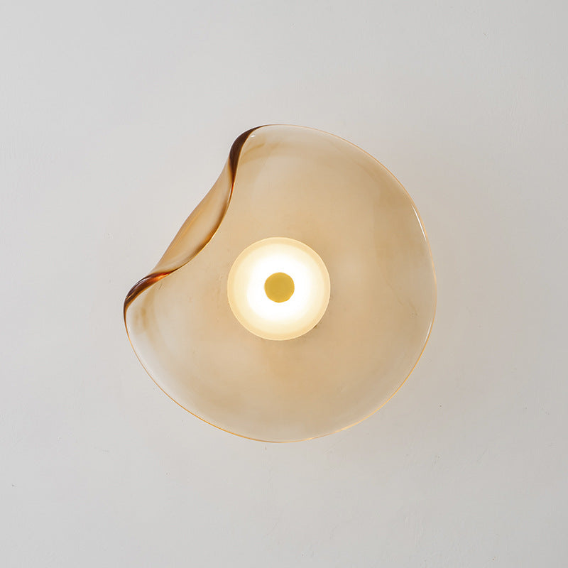Bedroom Bedside Decoration Round Wall Lamp