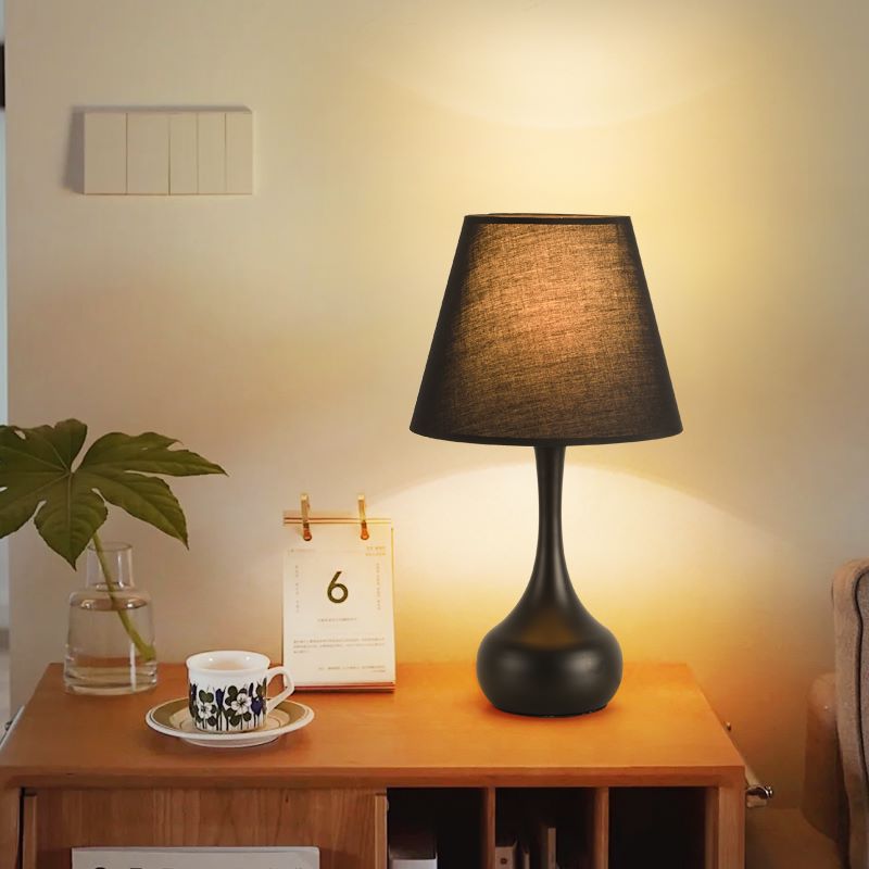 Fabric Table Lamp Bedroom Bedside Lamp High-grade Warm Atmosphere