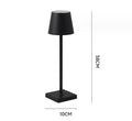 Lampe de table à recharger LED en aluminium