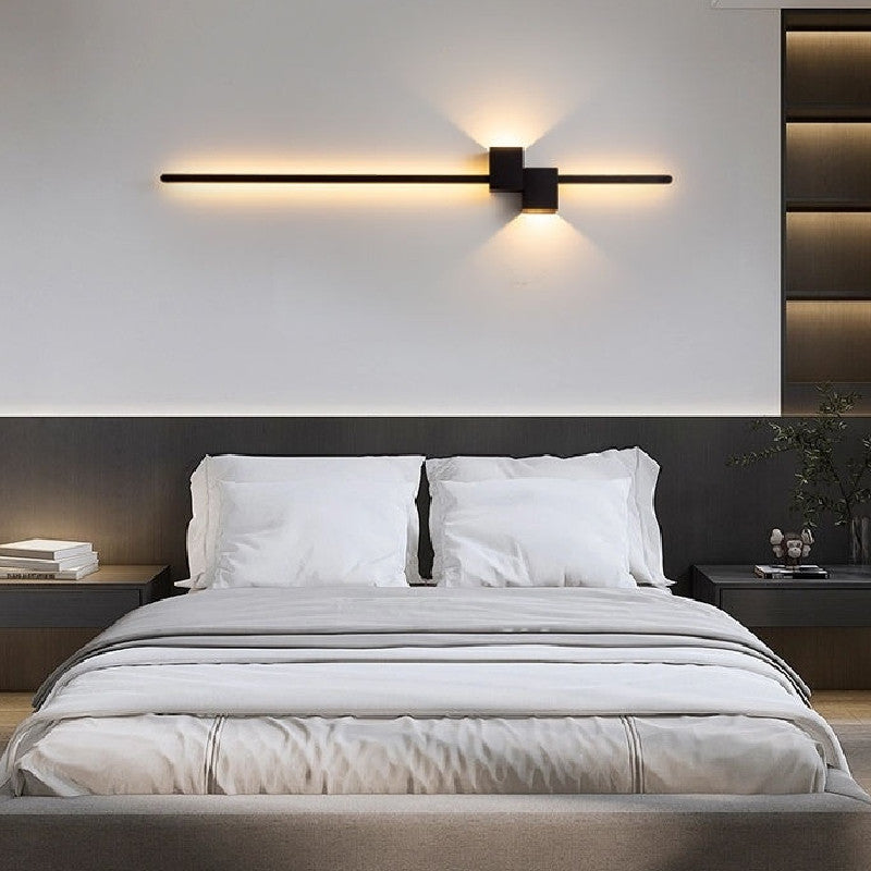 New Minimalist Line Wall Lamp for Bedroom Bedside
