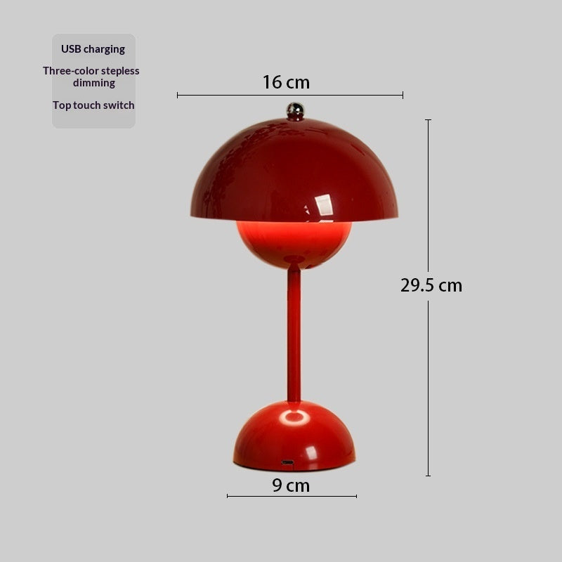 Retro Bud Table Lamp Wireless Charging Ambient Table Lamp