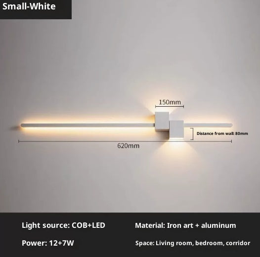 New Minimalist Line Wall Lamp for Bedroom Bedside