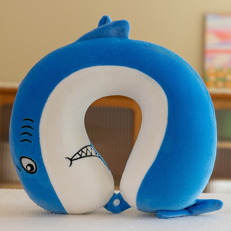 Plush Cartoon Memory Cotton U-shaped Pillow