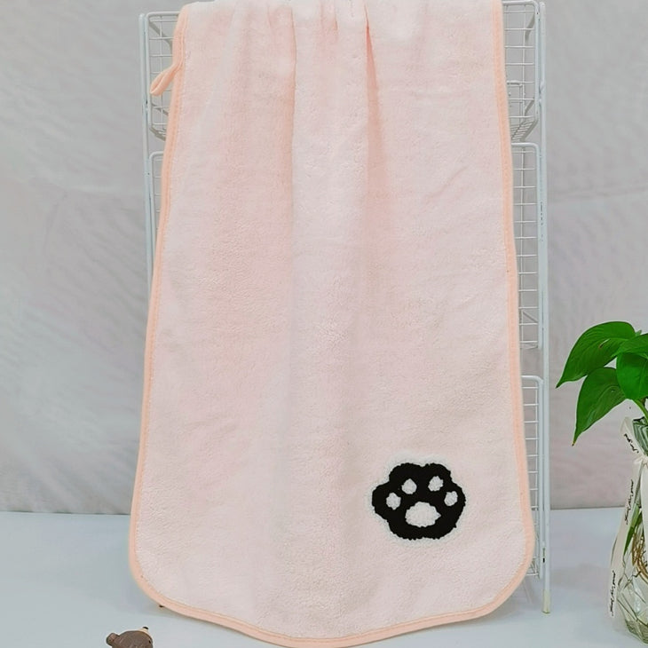 Coral Velvet Panda Embroidery Covers Soft And Absorbent